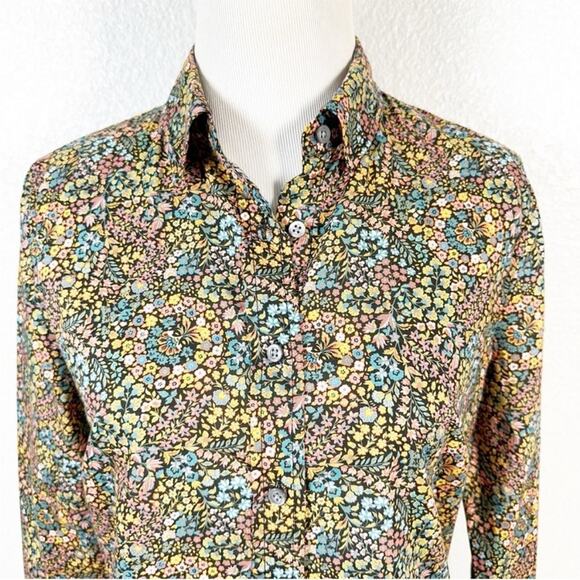 J Crew Button Down Shirt Floral Liberty Fabrics 0 - Picture 9 of 9